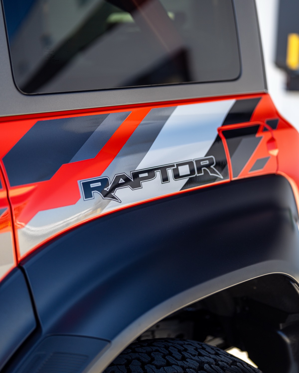 Bronco Raptor logo detail
